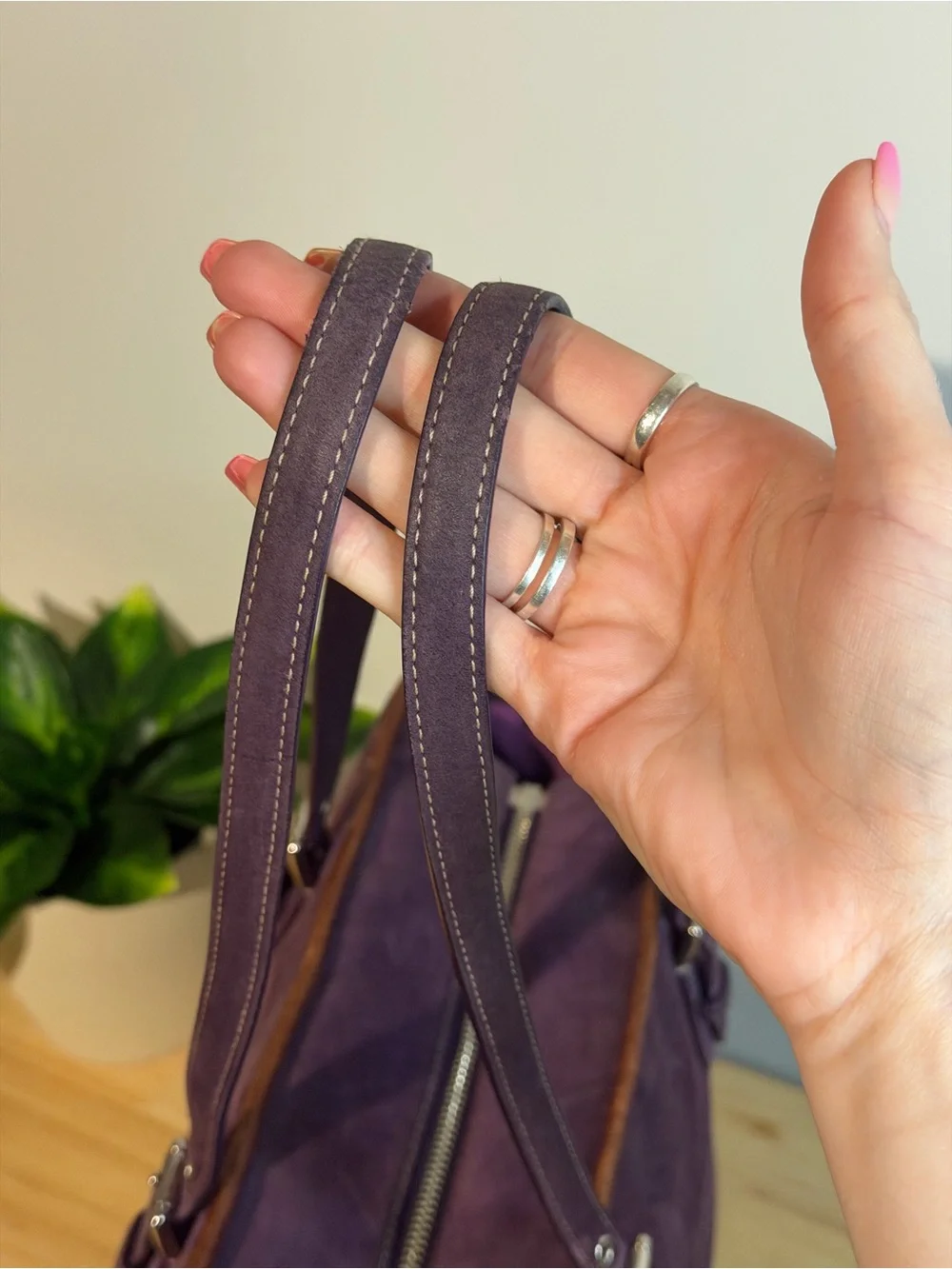 Coach spacious plum